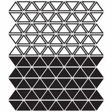 Stickers muraux triangles noir et blanc  par Chispum