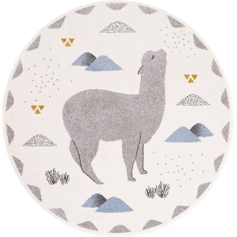 Tapis rond Andino Lama (135 cm) Nattiot