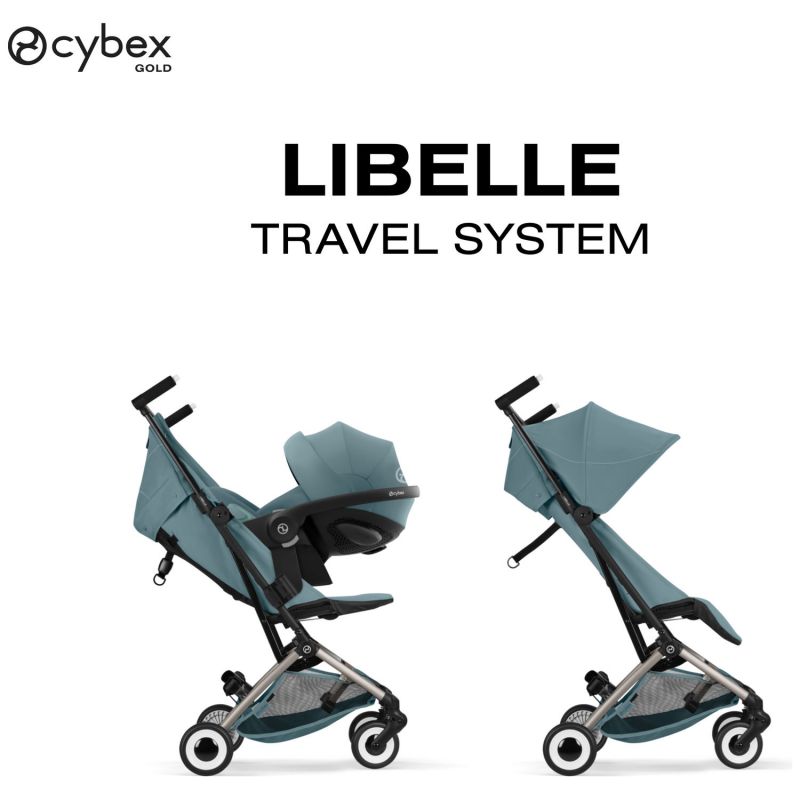 Poussette Ultra Compacte Libelle 2026 châssis Taupe Stormy Blue CYBEX Cybex Produit 3