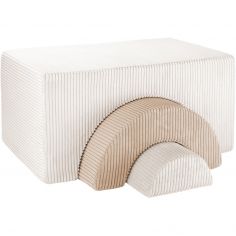 Ensemble de jeu arc-en-ciel Marshmallow velours côtelé - Wigiwama