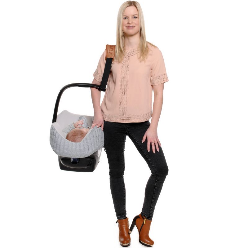 Sangle de portage pour siège auto groupe 0+ Cocobelt marron et noire Cocobelt