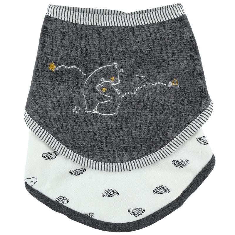 Lot de 2 bavoirs bandana Timeless Noukie's