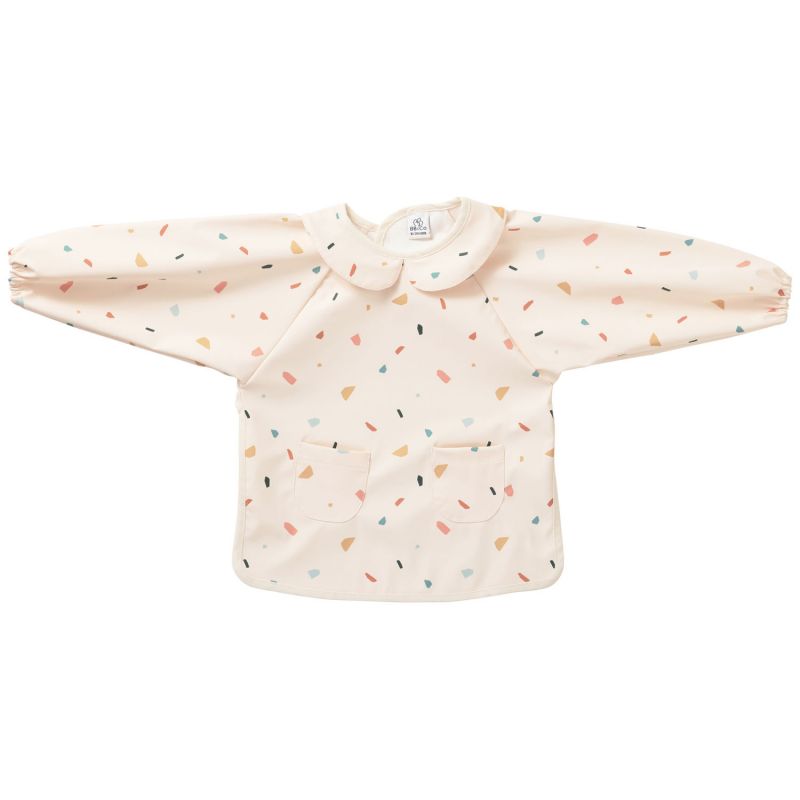 Bavoir-tablier col claudine tissu imperméable terrazzo (3-5 ans) BB & Co Produit 1
