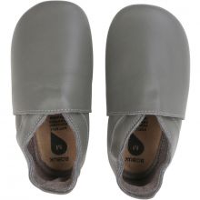 Chaussons bébé en cuir Soft soles Classic gris (9-15 mois)  par Bobux