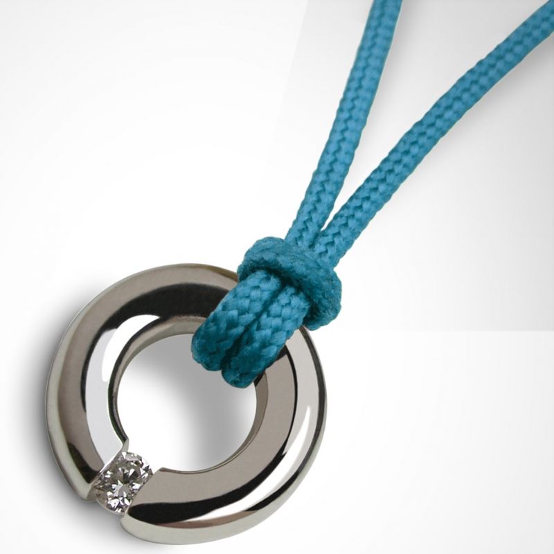 Collier cordon Newborn Pierre précieuse ou fine (argent 925°) Mikado