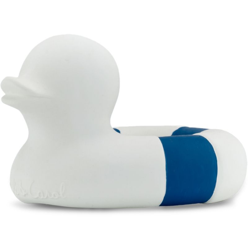 Jouet de dentition bouée canard Flo the Floatie bleu marine Oli & Carol