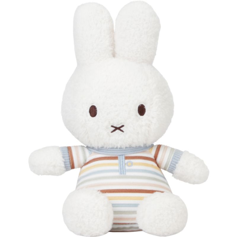 Peluche lapin Miffy Vintage Sunny Stripes (25 cm) Little Dutch