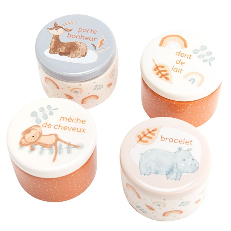 Coffret cadeau de naissance Sam l'hippopotame Amadeus Les Petits