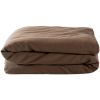 Housse de couette Satin Brun (75 x 120 cm) - Kadolis