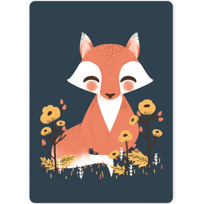 Petite carte les Animignons le renard (10,5 x 14,8 cm) Kanzilue