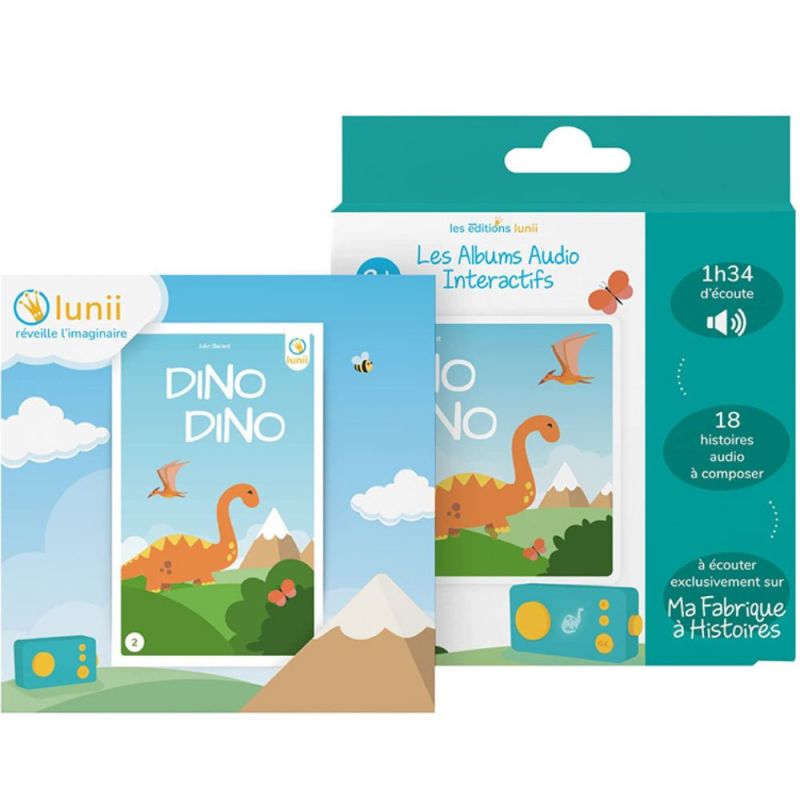 18 histoires interactives Dino Dino (3 ans et +) Lunii Packaging 2