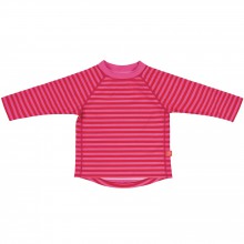 Tee-shirt de protection UV Spalsh & Fun rayures rose (12 mois)  par Lässig 