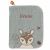 Variation Bleu, beige, rouge du produit Protège carnet de santé Tchikis 3 Mme Faon (personnalisable) de la marque L'oiseau bateau