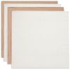 Lot de 4 langes en coton Biscuit/Ivory (70 x 70 cm) - Jollein