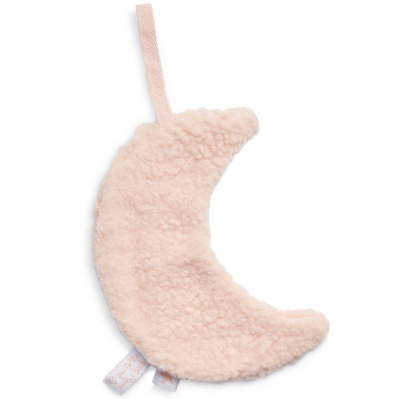 Doudou attache sucette Lune pale pink rose pâle Jollein