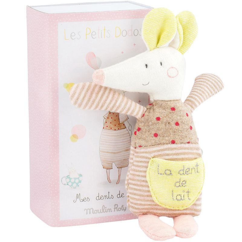 Souris dent de lait Les petits dodos (16 cm) Moulin Roty