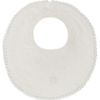 Bavoir naissance Embroidery Ivory  par Jollein