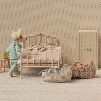 Lit vintage Souris Blanc cassé