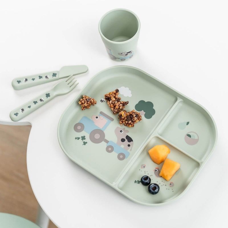 Foodie coffret repas ventouse Tiny farm Vert Done by Deer Ambiance 7
