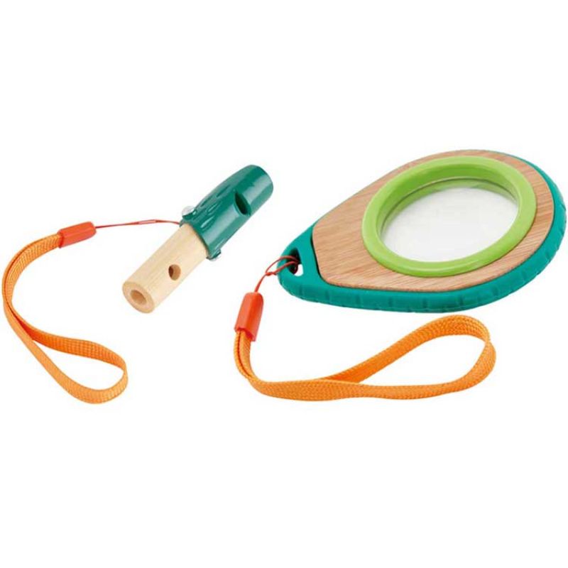 Kit de détective de la nature loupe et sifflet Hape