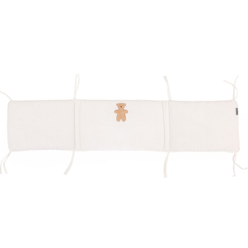 Tour de lit en mousseline Teddy beige (pour lits 60 x 120 et 70 x 140 cm) Childhome