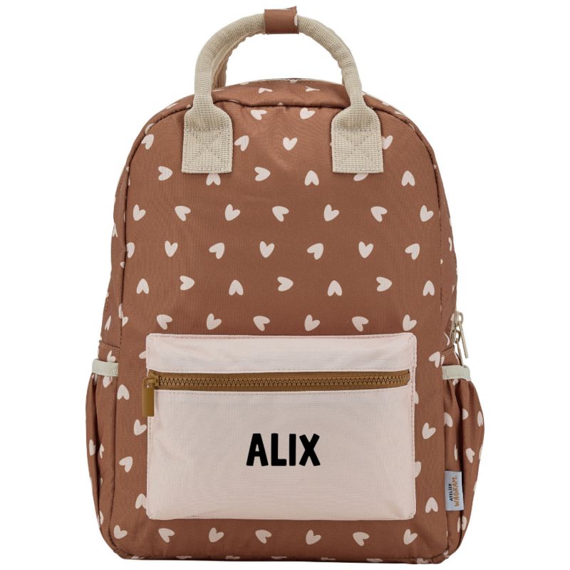 Sac à dos Cœurs Beige (personnalisable) Atelier Wagram Produit 3