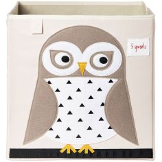 Cube de rangement en tissu Chouette - 3 sprouts