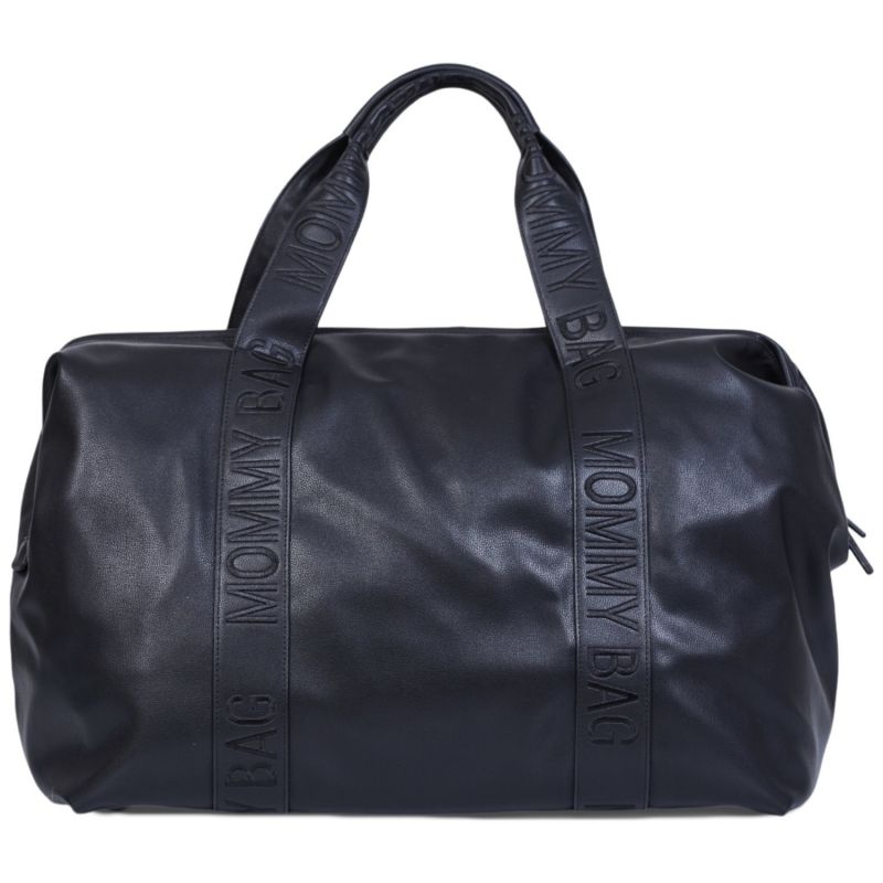 Sac à langer Mommy Bag Signature Simili cuir noir Childhome Produit 1