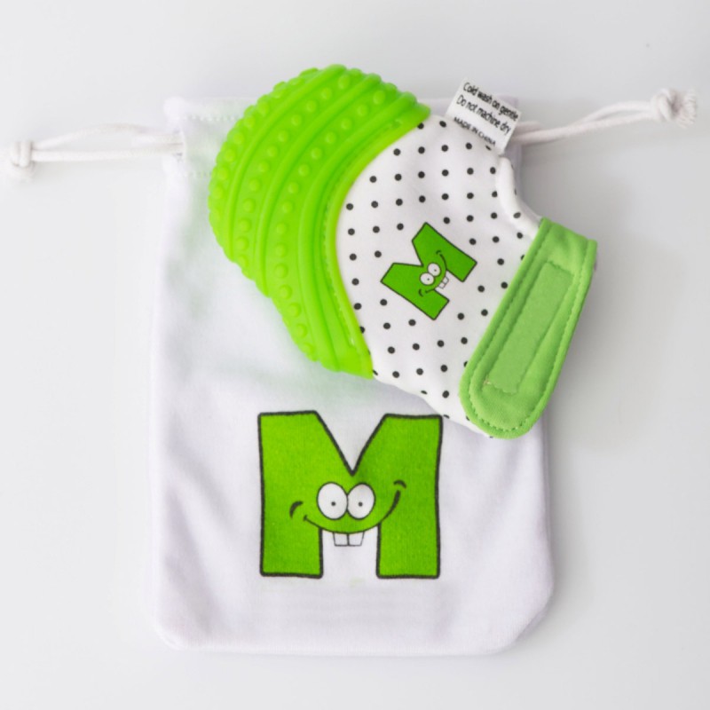 Mitaine de dentition verte Malarkey Kids