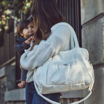 Sac à langer écru Comme un bonbon Wavy BEBEL