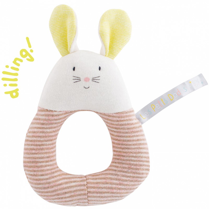 Anneau-hochet souris Les petits dodos Moulin Roty