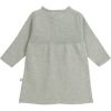 Robe tricotée en coton bio GOTS gris-vert (3-6 mois)  par Lässig 