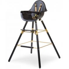 Kit de pieds longs pour chaise haute Evolu + repose-pieds en bois naturel gris