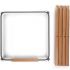 Kit de pieds longs pour chaise haute Evolu + repose-pieds en bois naturel gris - Childhome