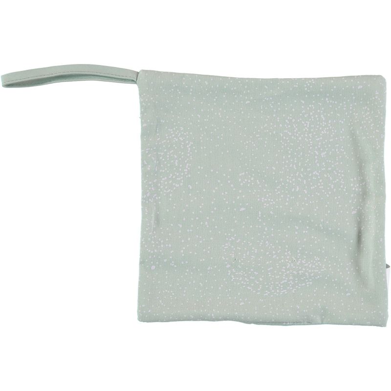 Doudou attache sucette Dodo vert d'eau White bubble Nobodinoz