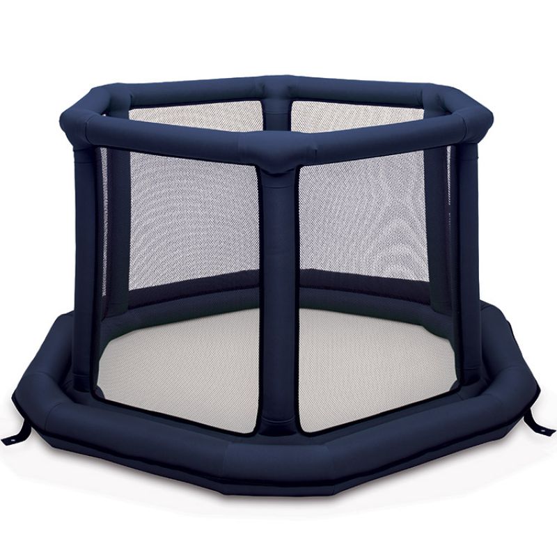 Parc bébé gonflable rond bleu (140 cm) EverEarth