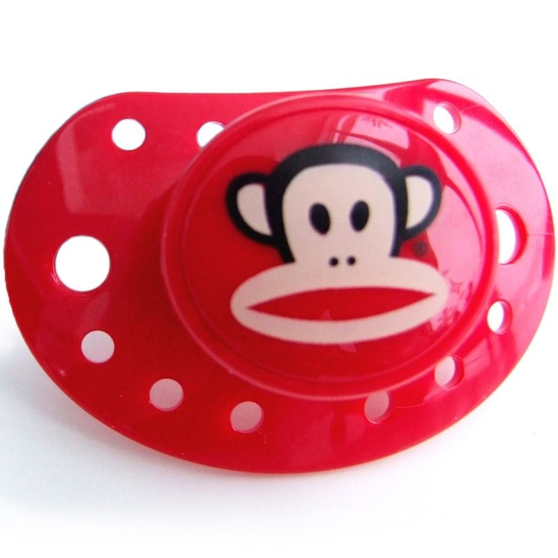Sucette physiologique Small Paul rouge (3 mois et +) Elodie Details
