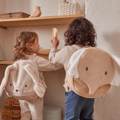 Sac à dos en veloudoux Bali, Moka & Snow