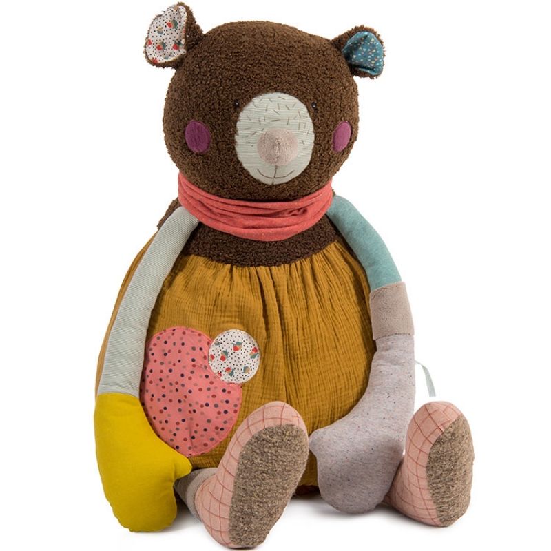 Peluche géante ours Les jolis trop beaux (90 cm) Moulin Roty