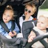 Poussette triplet noire Childhome Ambiance 4