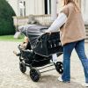 Poussette triplet noire Childhome Ambiance 6