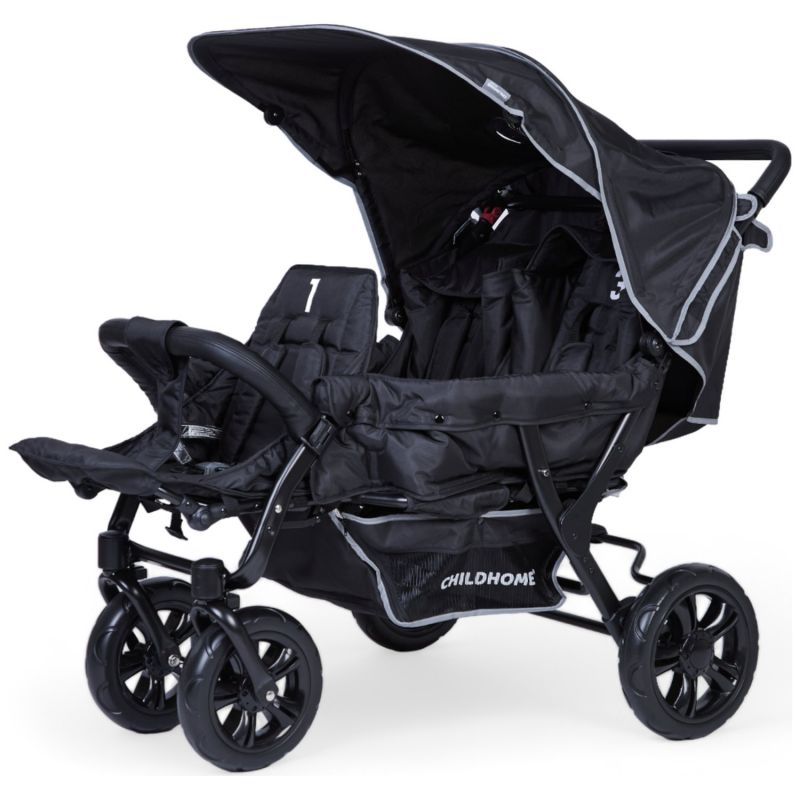 Poussette triplet noire Childhome Produit 1