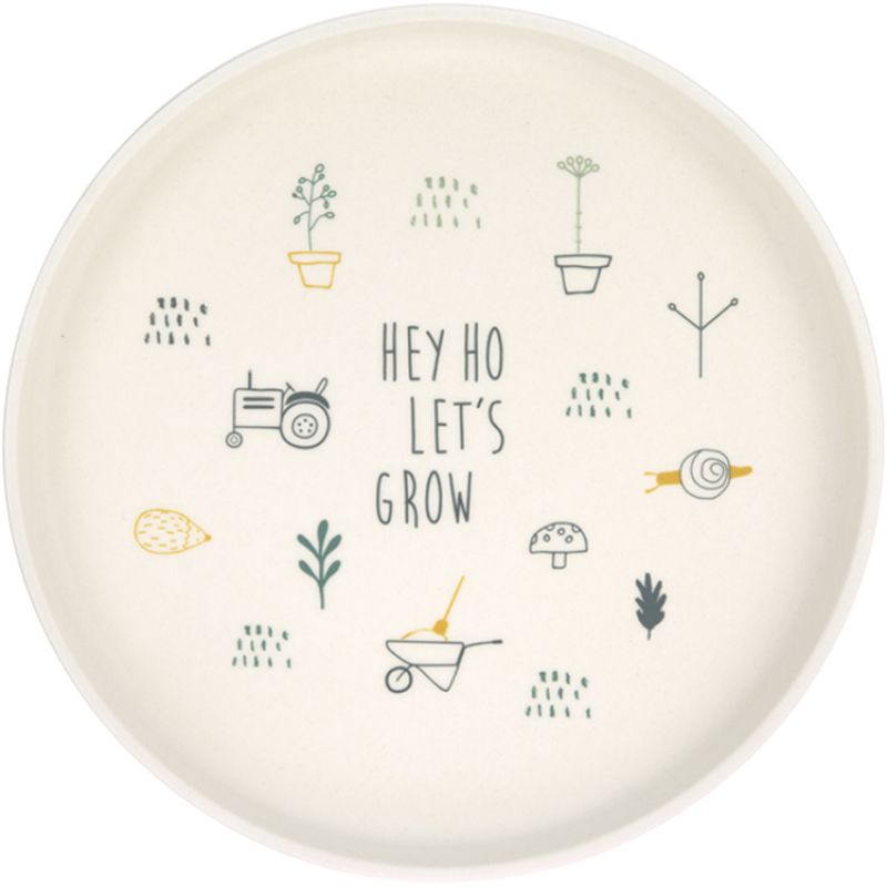 Assiette Hey ho let's grow vert Garden Explorer Lässig
