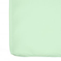 Drap housse pur coton bio Vert Aqua (60 x 120 cm) - Kadolis