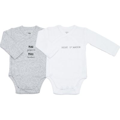 Lot de 2 bodies Mini Maxi (3 mois)  par Trois Kilos Sept