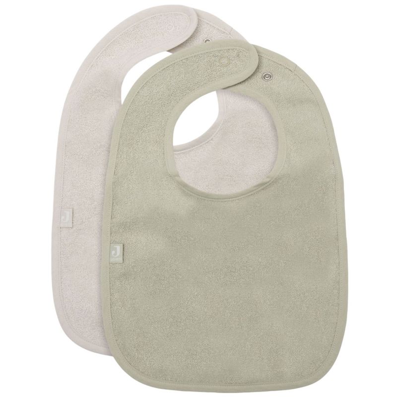 Lot de 2 bavoirs en éponge Soft Matcha-Sand Jollein Produit 1