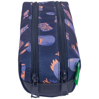Trousse double compartiment Les Fantaisies Adam Bleu
