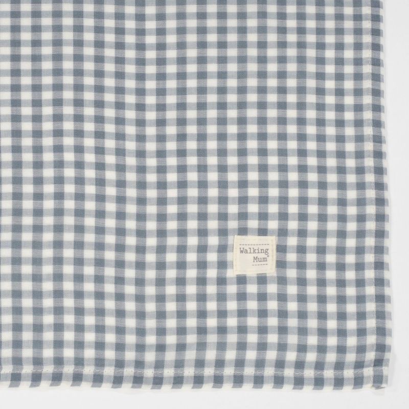 Drap housse pour nacelle Rayures et Lange Praliné Vichy Matcha Walking Mum Produit 7