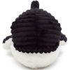 Peluche Morfalou l'orque maman et bébé Les Ptipotos noir  par Les Déglingos