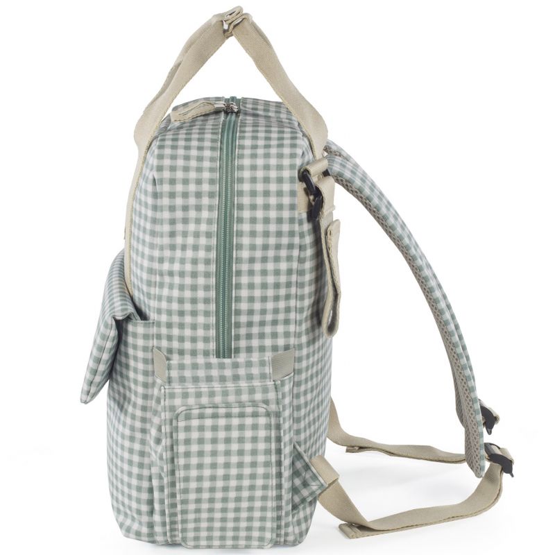 Sac à dos à langer I love Vichy vert Walking Mum Produit 7